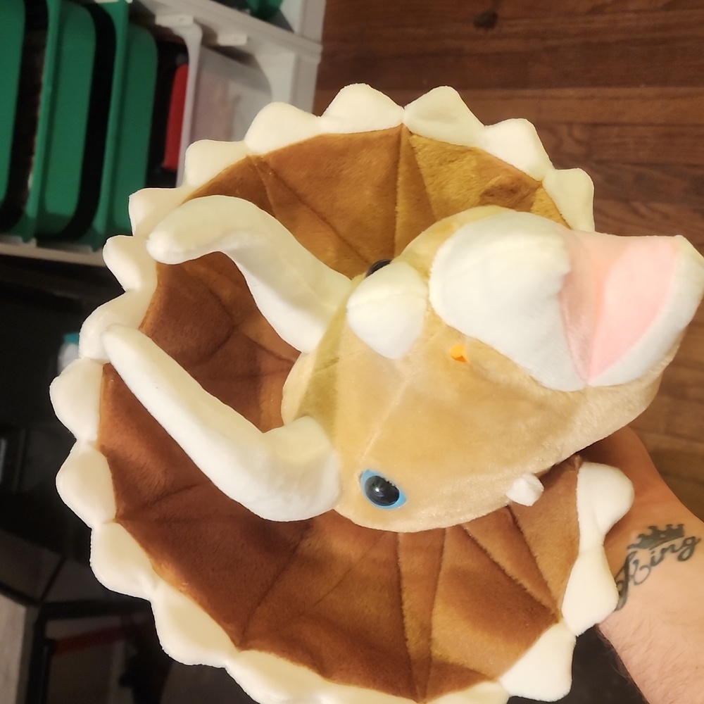 Plush Triceratops Wall Decor